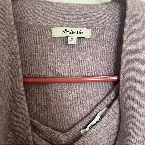 Purple Madewell Cropped Sweater Tank and Cardigan - Picture 5 of 6